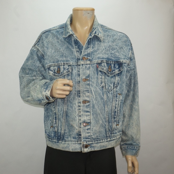 levi acid wash denim jacket